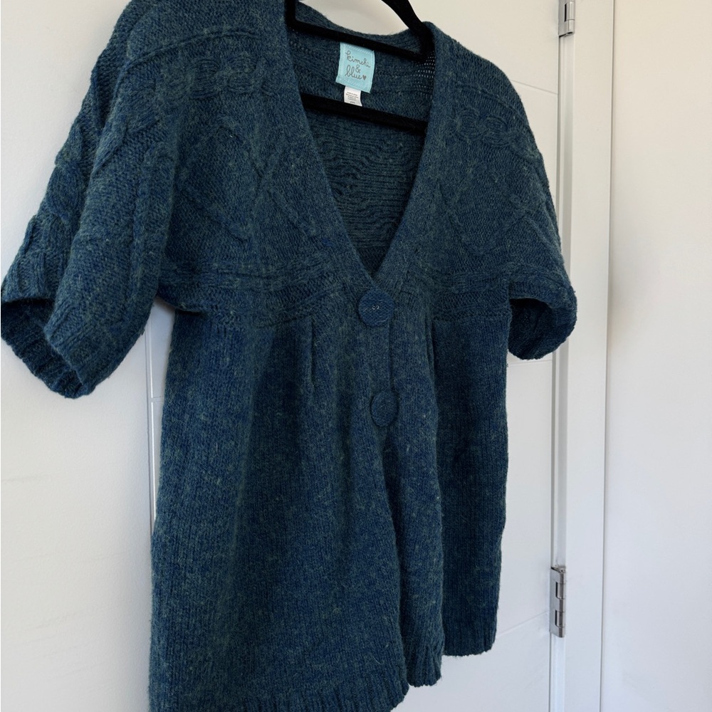 Kimchi Blue Teal Women's Cardigan Style Top